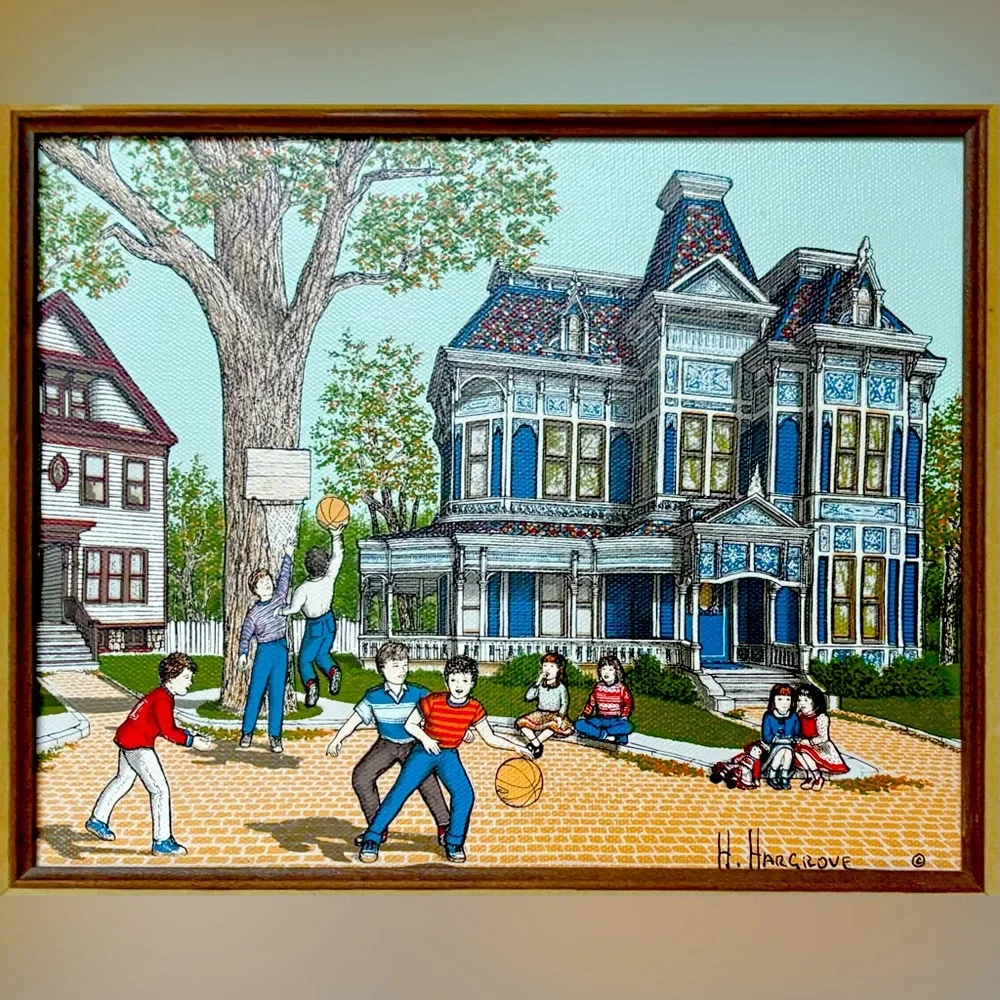 Vintage 1992 Repro of Artist H. Hargrove 